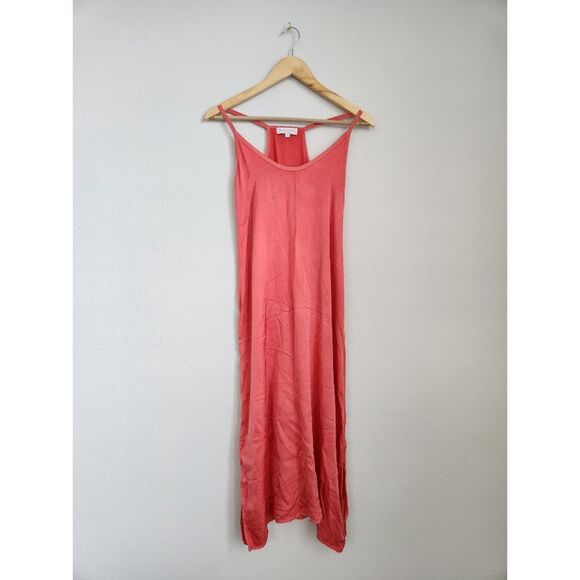 Michael Stars Racerback Slip Dress in Coral Pink | Size S - Picture 1 of 4